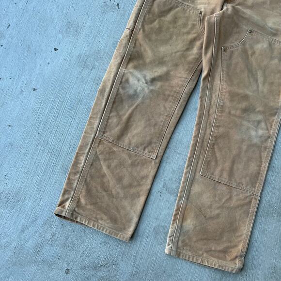 Carhartt brown double knee work wear carpenter pants - Picture 3 of 12